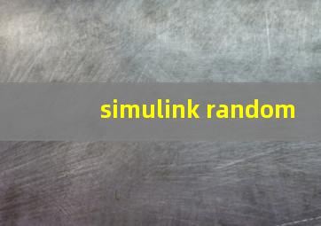 simulink random